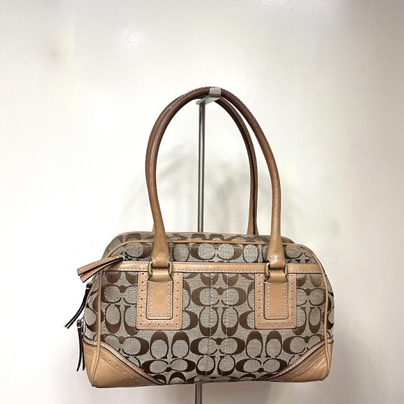 Coach Monogram canvas/leather satchel j067110532 - Picture 3 of 14